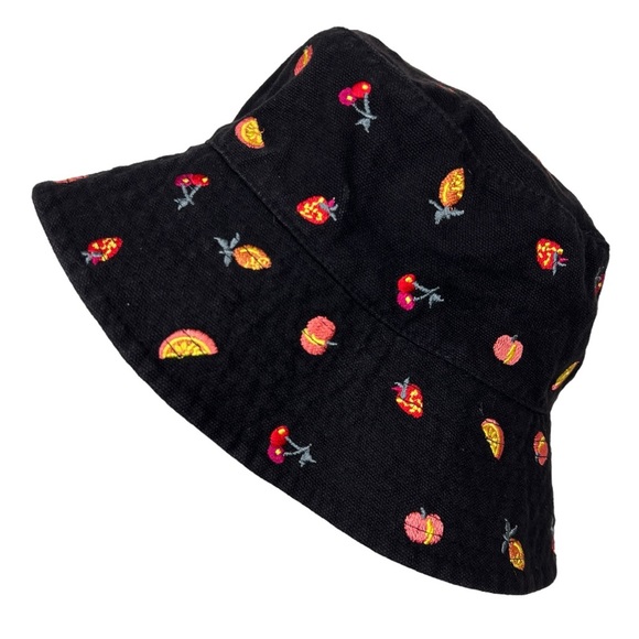 Urban Outfitters Accessories - Urban Outfitters Fruit Embroidered Cotton Bucket Hat